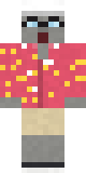 Ashen Zombie Tourist Minecraft skin