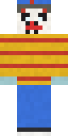 Frozen Zombie Clown Minecraft skin