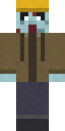Frozen Zombie Miner Minecraft skin