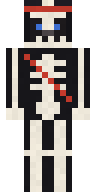 Nell Barnacle, Skeleton Pirate Minecraft skin