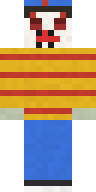 Pale Zombie Clown Minecraft skin