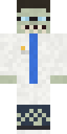 Pale Zombie Doctor Minecraft skin