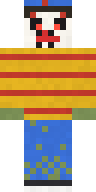 Rotten Zombie Clown Minecraft skin