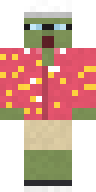 Rotten Zombie Tourist Minecraft skin
