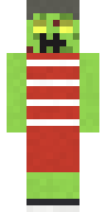 Toxic Zombie Cheerleader Minecraft skin