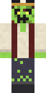 Toxic Zombie Pirate Minecraft skin