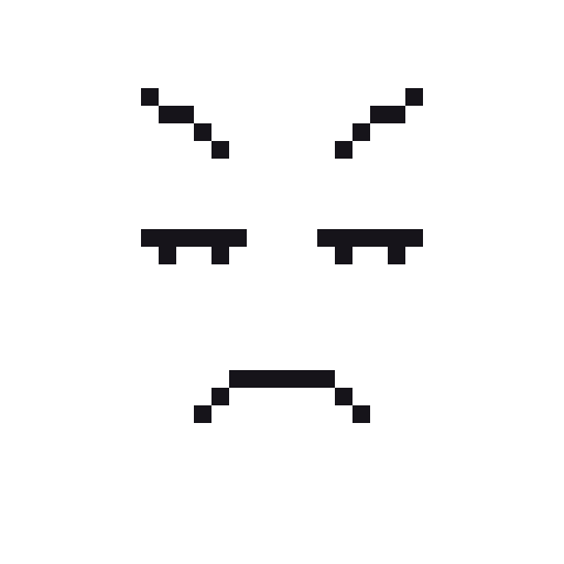 Grumpy face