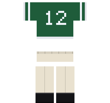 American Football Kit shirt and pants, back