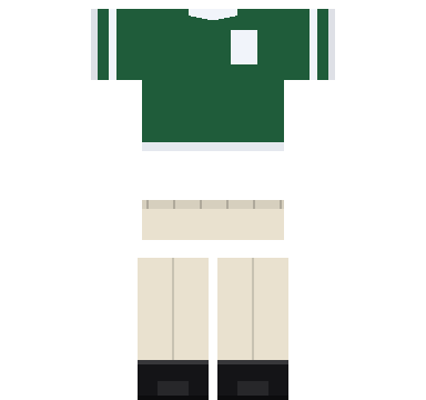 American Football Kit Roblox shirt and pants, laid flat