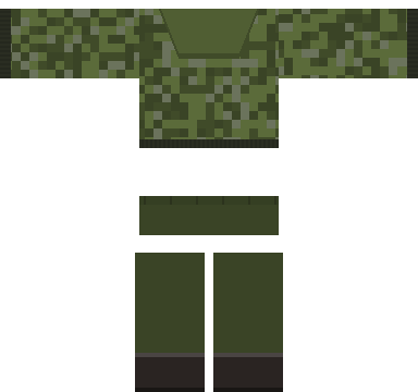 Camo Hoodie shirt and pants, back