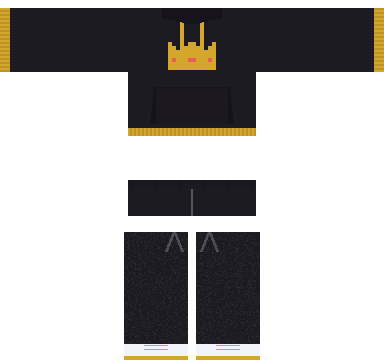 Crown Hoodie Roblox shirt and pants, laid flat