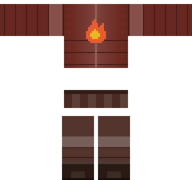 Dragon Hunter Roblox shirt and pants, laid flat