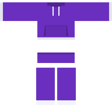 Drip Tracksuit Roblox shirt and pants, laid flat