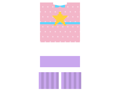 Fairy Dress Roblox shirt and pants, laid flat
