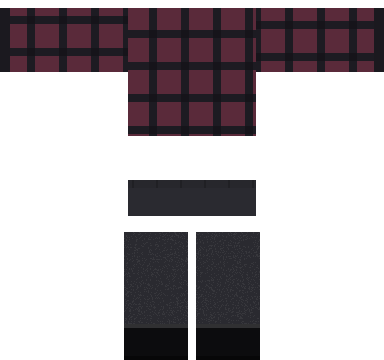 Grunge Flannel shirt and pants, back