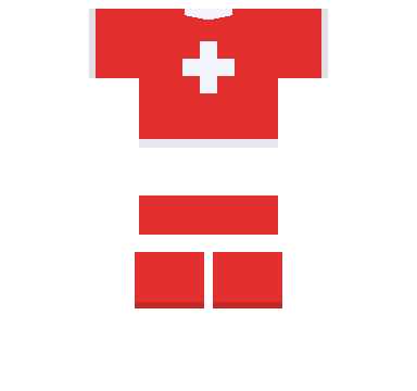 Lifeguard Roblox shirt and pants, laid flat