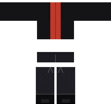 Night Rider Roblox shirt and pants, laid flat