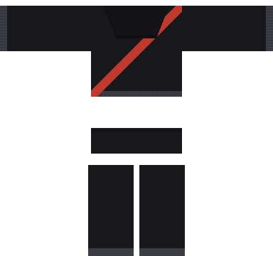 Ninja shirt and pants, back