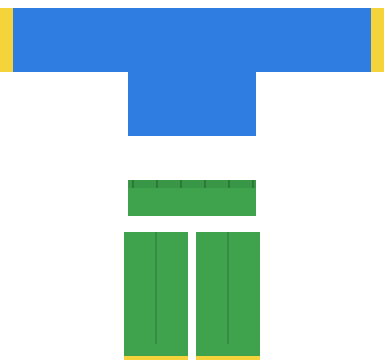 Noob in a Suit shirt and pants, back