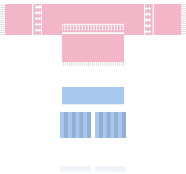 Pastel Sweater shirt and pants, back