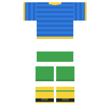Retro Starter Roblox shirt and pants, laid flat