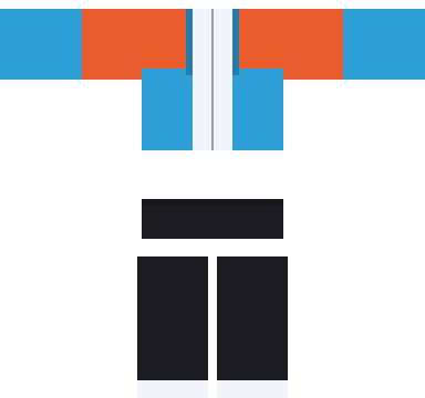 Retro Windbreaker Roblox shirt and pants, laid flat