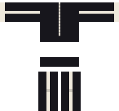 Skeleton Suit shirt and pants, back