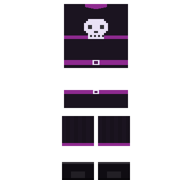 Spider Queen Roblox shirt and pants, laid flat