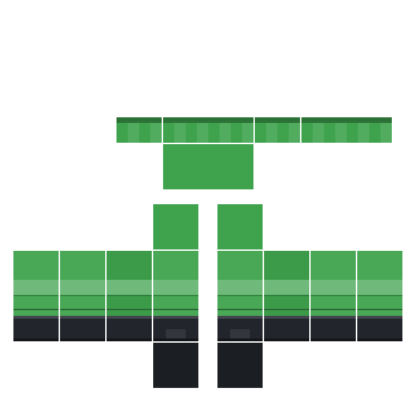 Noob Knight Roblox pants template