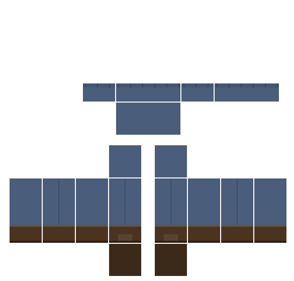 Scarecrow Overalls Roblox pants template