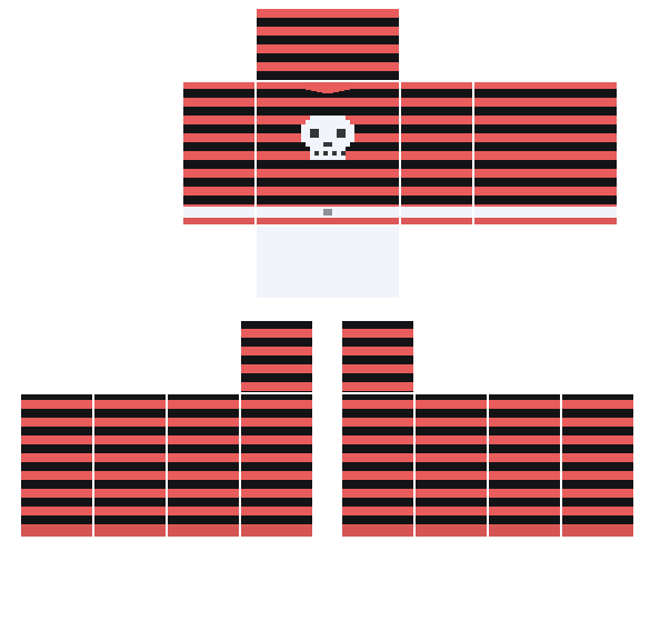 Emo Stripe Roblox shirt template