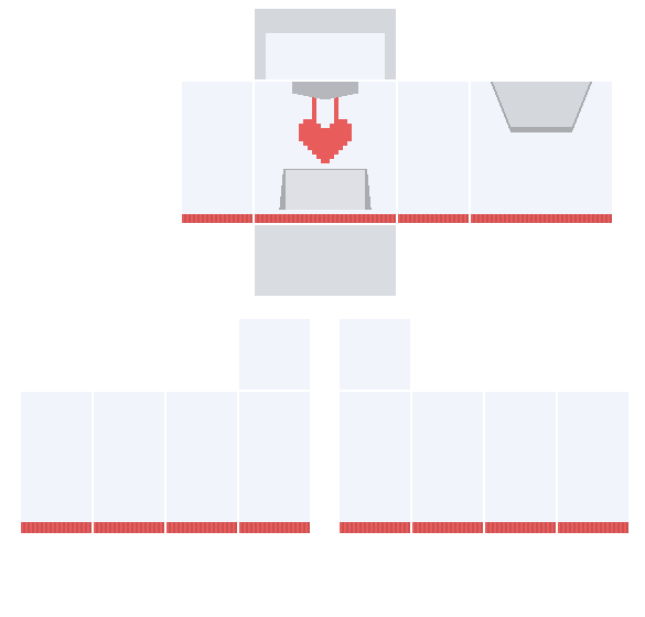 Heart Hoodie Roblox shirt template