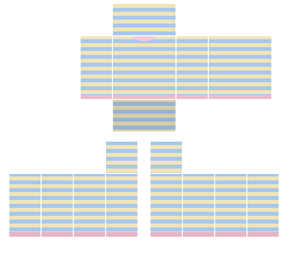 Pastel Rainbow Roblox shirt template