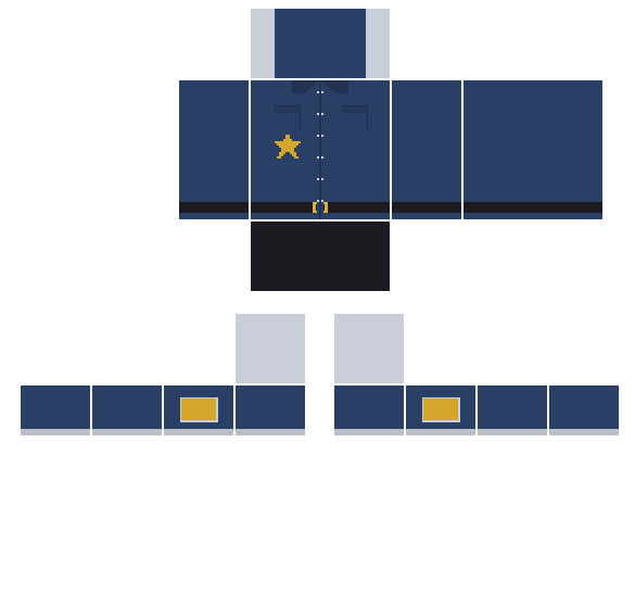 Police Officer Roblox shirt template
